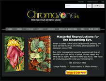 Tablet Screenshot of chromazoneink.com